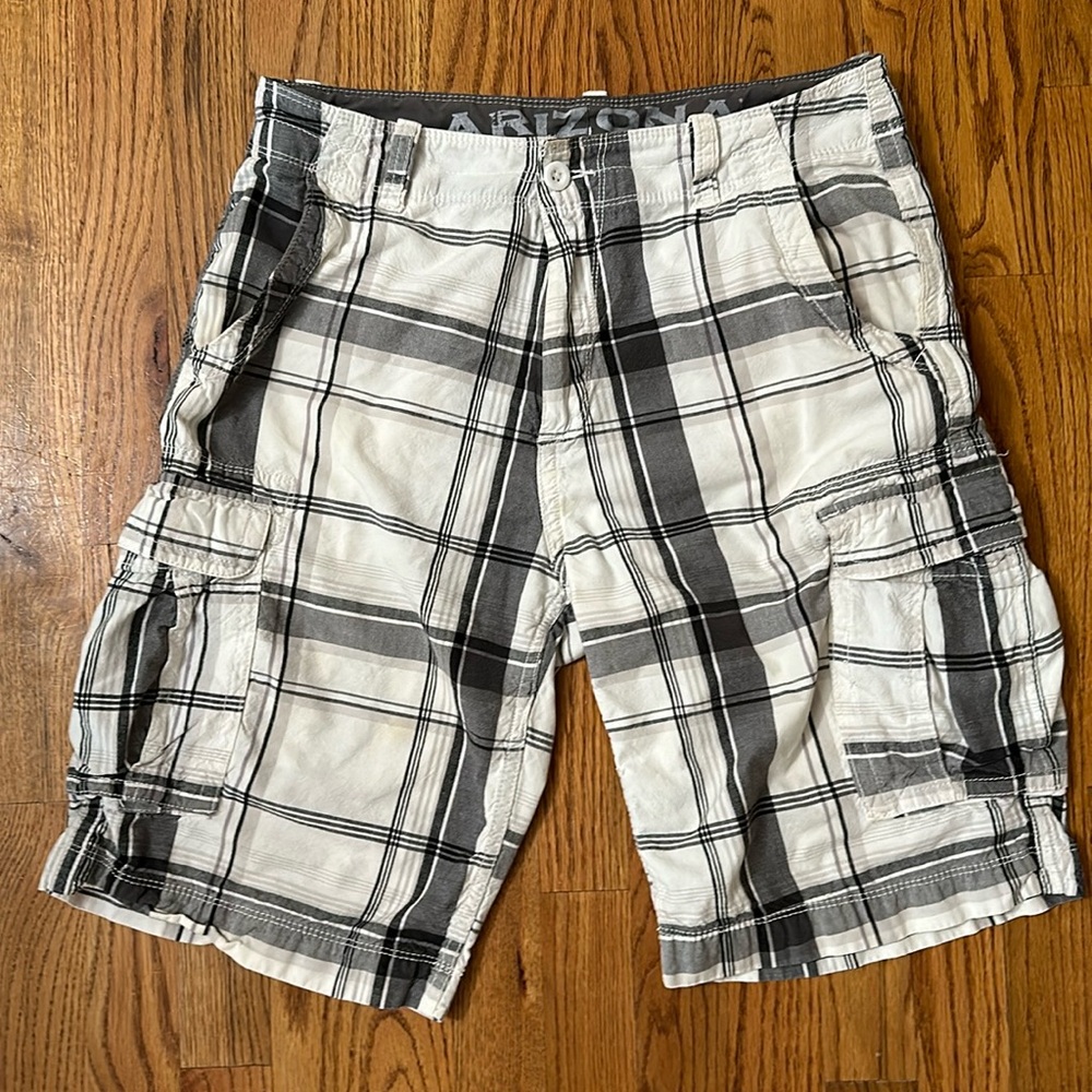 Plaid Cargo Shorts